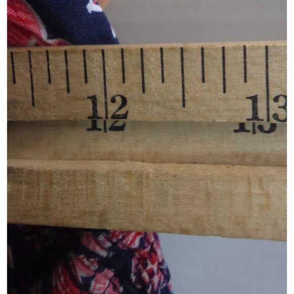 New Anthropologie Abel the Label Floral Halter Maxi Dress Small S Sm Navy‎ Red + - Picture 3 of 10